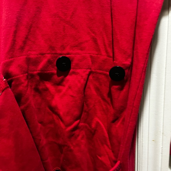 Lazy One Red Onesie with Bear Bum design on detachable back - Picture 6 of 16